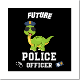 Kids Future Police Officer Fun Novelty Posters and Art